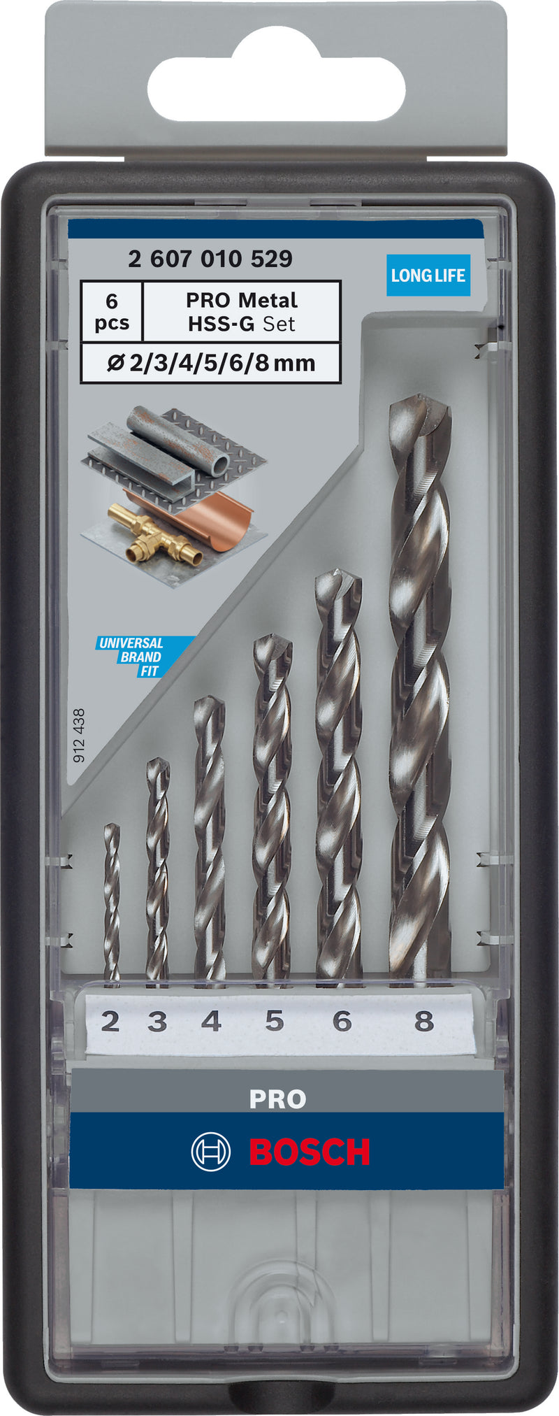 Bosch RobustLine HSS-G, 135° 6pcs