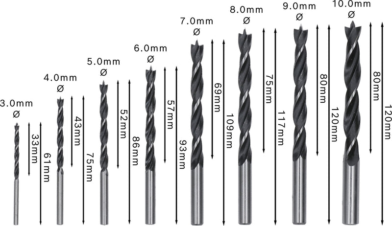 Juego de brocas para madera Bosch PRO (8 piezas)
