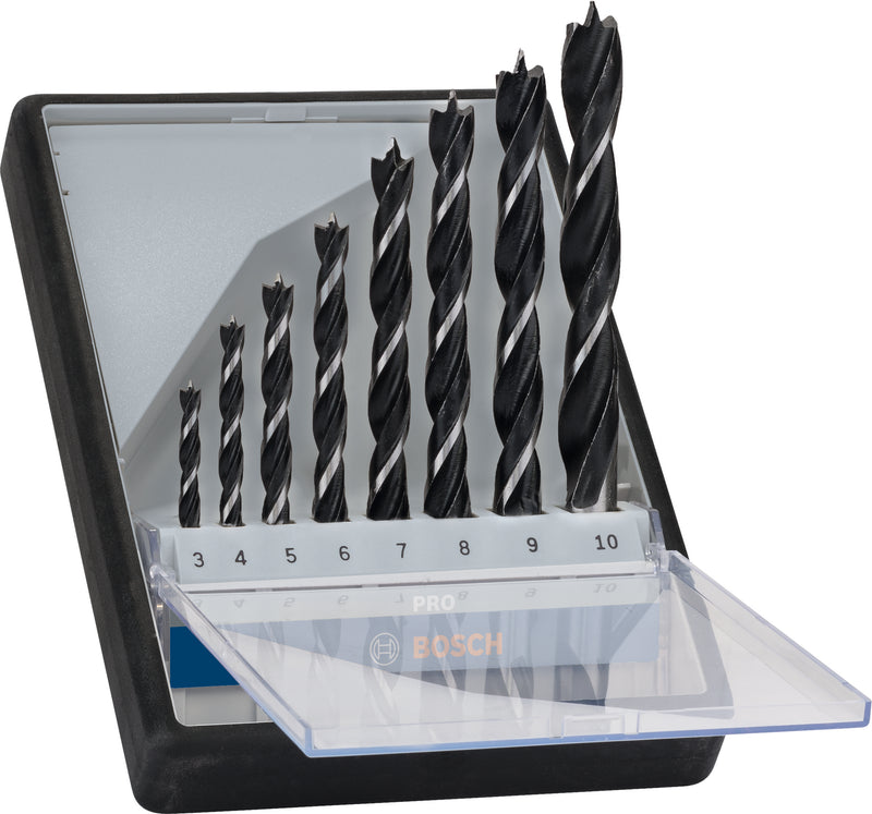 Juego de brocas para madera Bosch PRO (8 piezas)