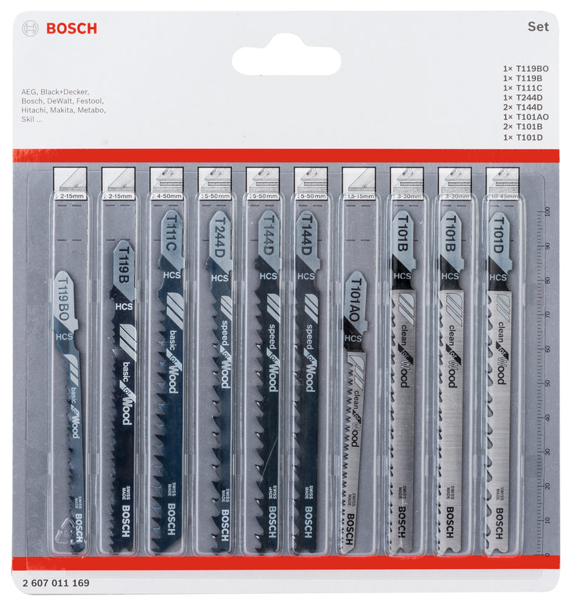 Bosch JSB 10pc set for Wood