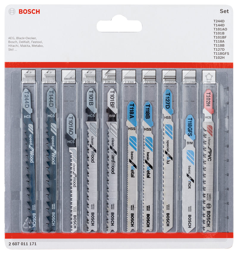 Bosch JSB 10pc set for all in one