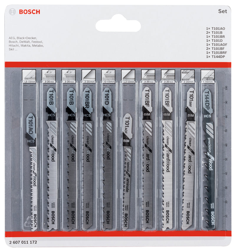 Bosch Bosch JSB 10pc set Wood Clean