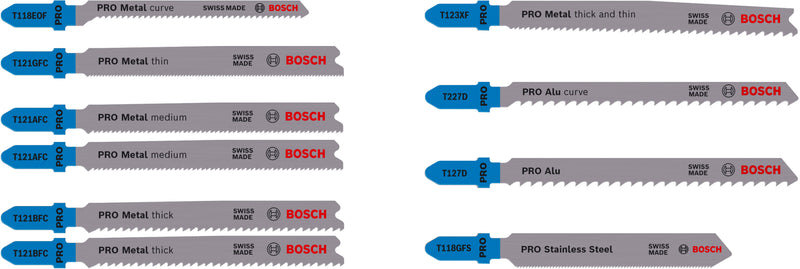 Conjunto de lâminas de serra Bosch RBP- 10ER SET JSB RL