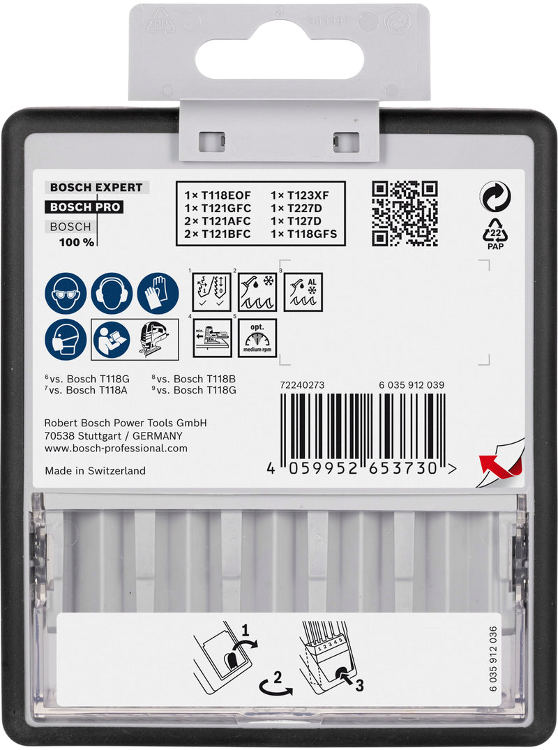 Conjunto de lâminas de serra Bosch RBP- 10ER SET JSB RL