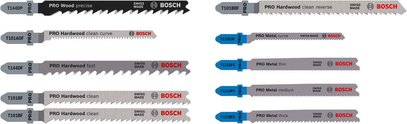 Conjunto de lâminas de serra Bosch RBP- 10ER SET JSB RL