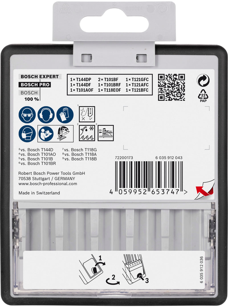 Conjunto de lâminas de serra Bosch RBP- 10ER SET JSB RL