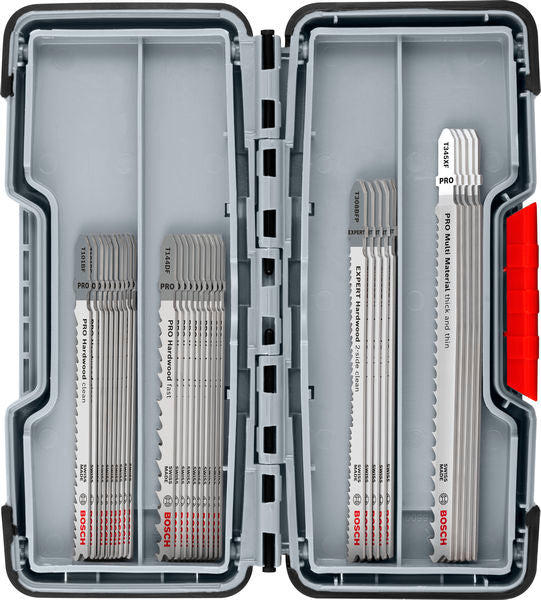 Lâminas de serra vertical e lâminas de serra sabre, sortidos Bosch Accessories (PRO Wood and Metal Kitchen Builder Set, 100 mm, 30 pcs)