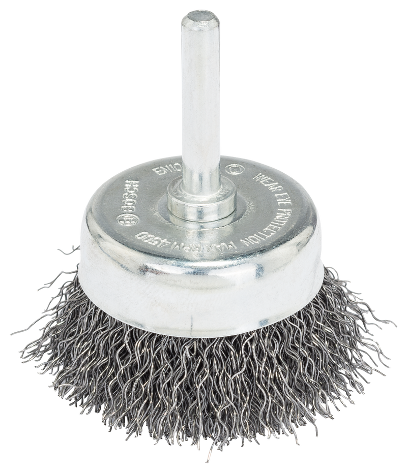 Escovas tipo copo Bosch para berbequins - Arame ondulado, Ø 50 mm