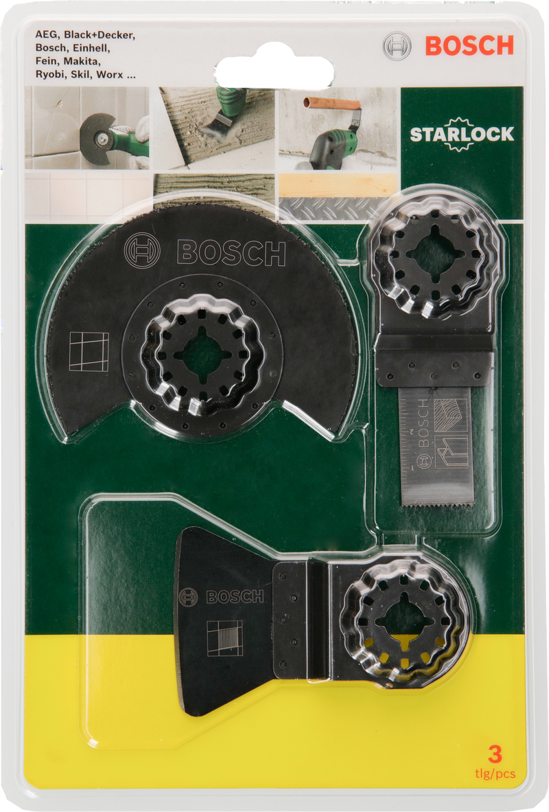 Conjunto de azulejos Bosch OMT Promoline 3 peças