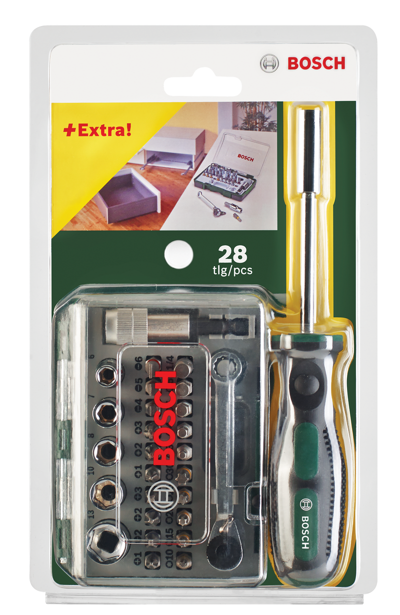 Bosch 27pcs. Mini-Ratchet Set+Screwdriver