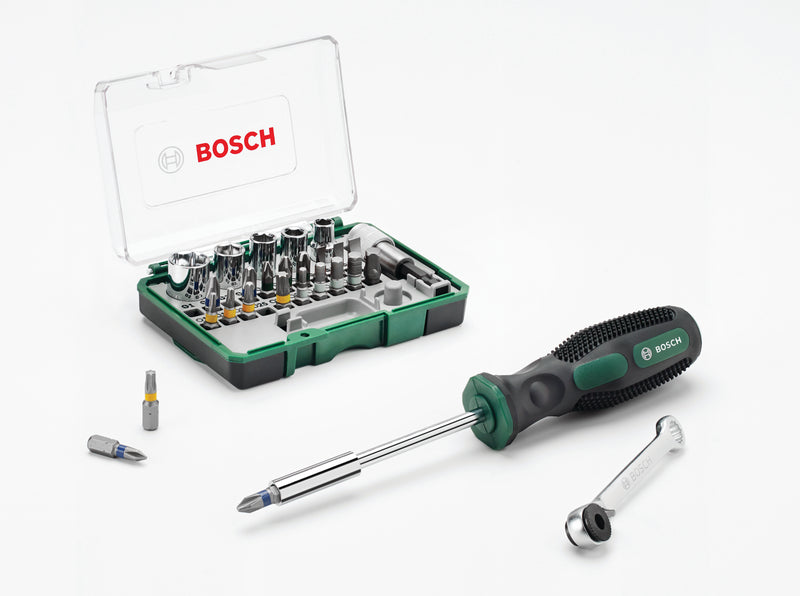 Bosch 27pcs. Mini-Ratchet Set+Screwdriver