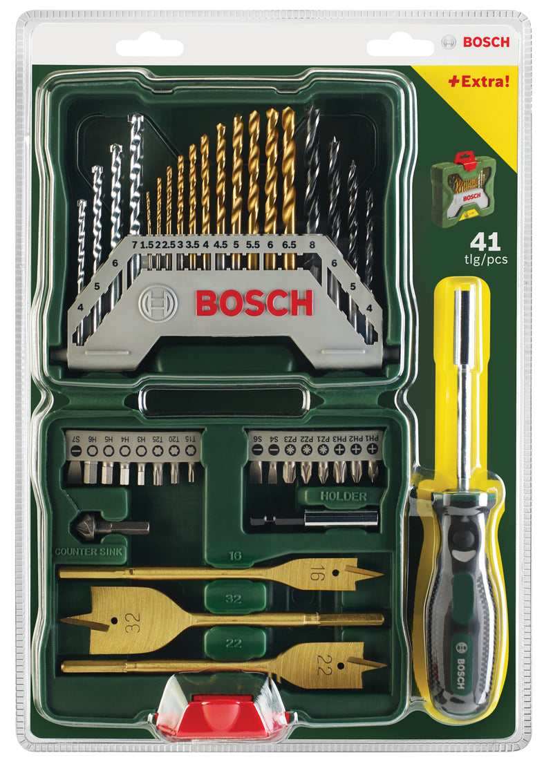 Bosch X-Line 40-Piece TiN-Coated Set