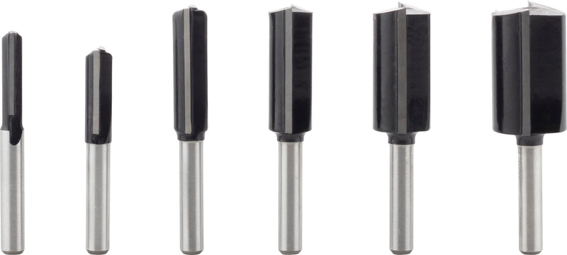 Conjunto de brocas retas para tupia Bosch PRO, haste de 6 mm,