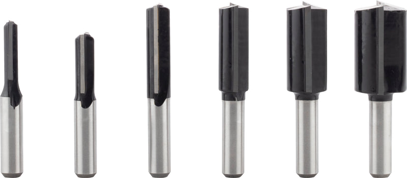 Bosch PRO Router Bit Straight Set, Shank 8mm,