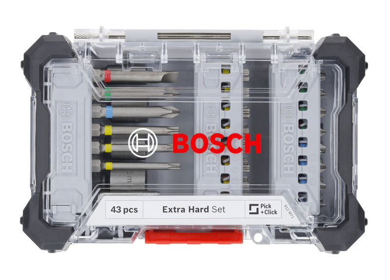 Bosch 43PC EXTRAHARD SET W/ DISPLAY