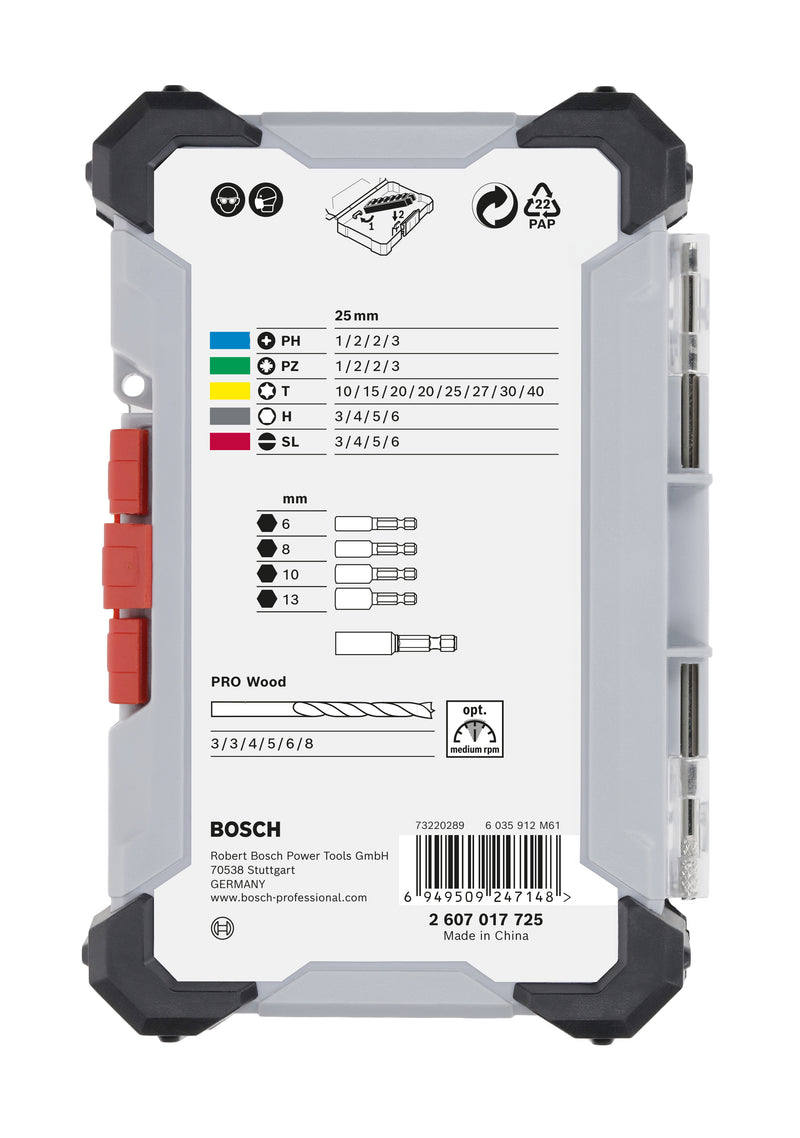 Bosch 35PC EXTRAHARD & WOOD SET W/ DISPLAY