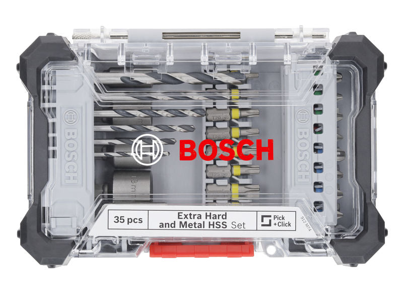 Bosch 35PC EXTRAHARD & METAL SET W/ DISPLAY