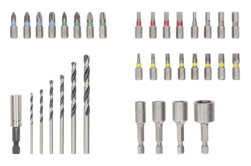 Bosch 35PC EXTRAHARD & METAL SET W/ DISPLAY