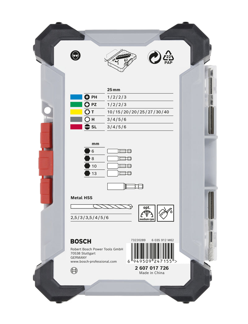 Bosch 35PC EXTRAHARD & METAL SET W/ DISPLAY