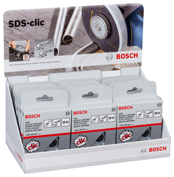 Visor Bosch SDS Clic-Nut (15 unidades)