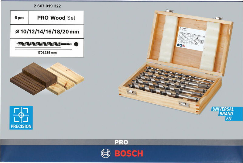 Juego de brocas helicoidales Bosch con 6 brocas de 235 mm
