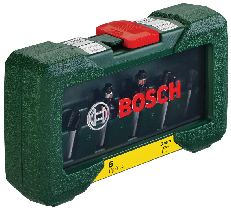 Bosch Set of 6 TC cutters (8 mm shank)