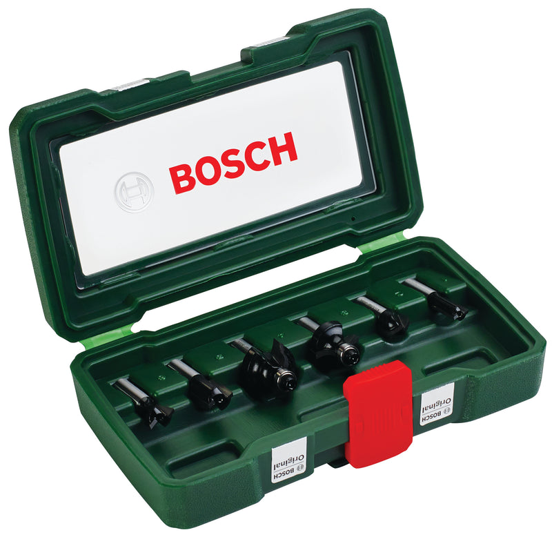Bosch Set of 6 TC cutters (8 mm shank)
