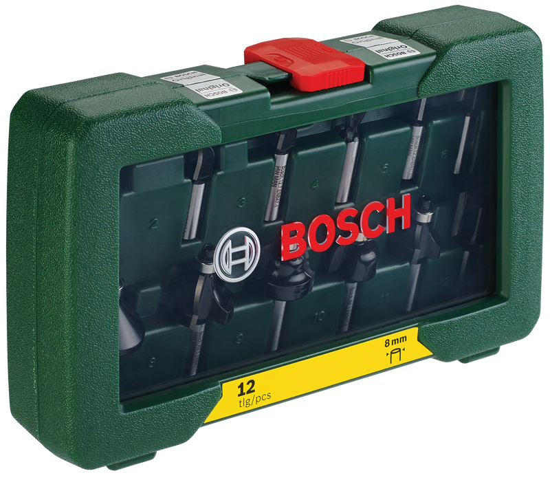 Conjunto Bosch de 12 cortadores TC (haste de 8 mm)