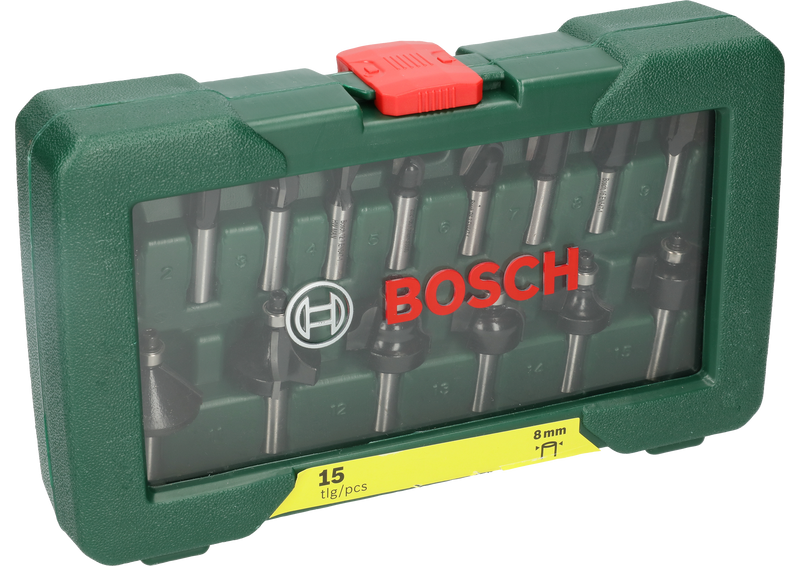 Conjunto de brocas para tupia Bosch xPromo 15Px8