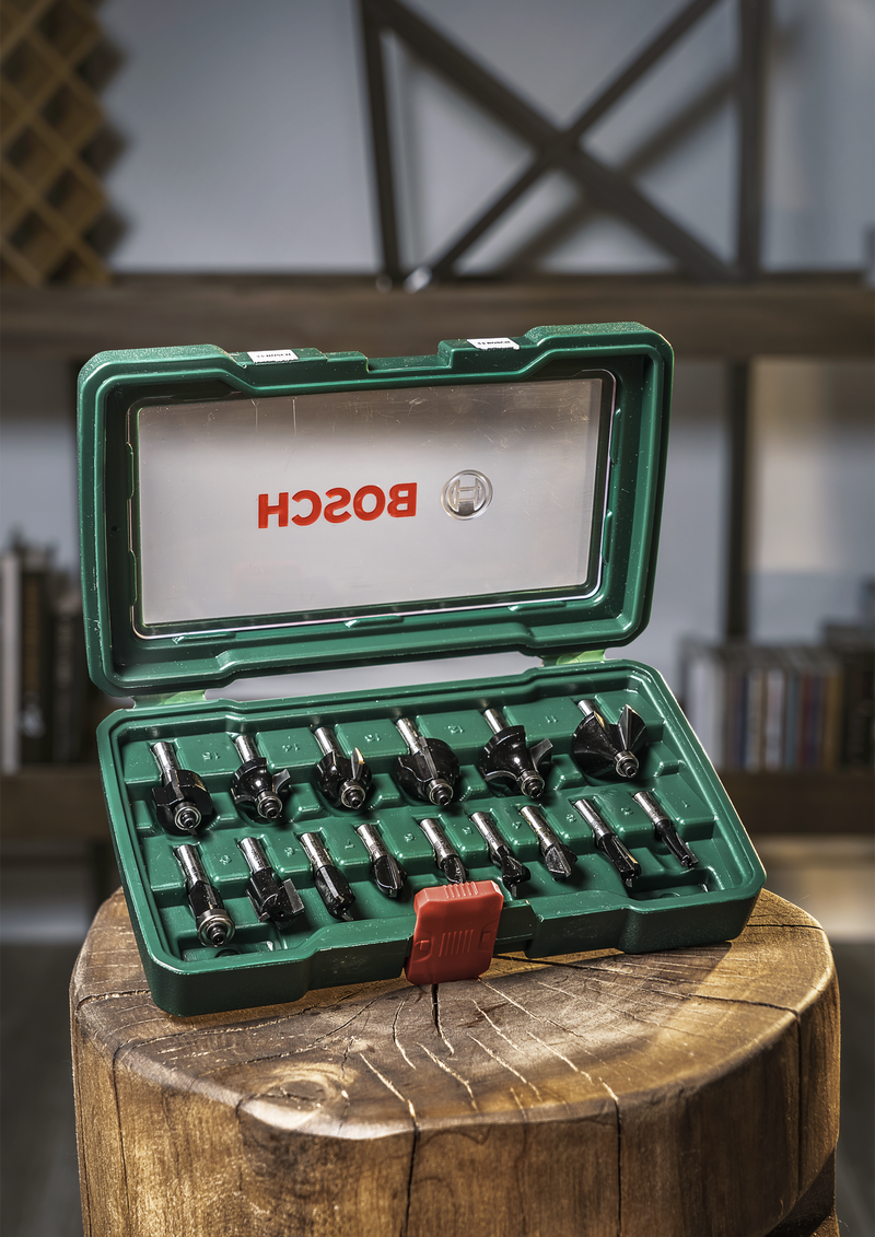 Conjunto de brocas para tupia Bosch xPromo 15Px8