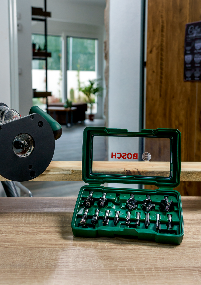 Conjunto de brocas para tupia Bosch xPromo 15Px8