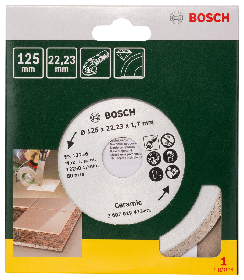 Disco de corte de azulejos diamantados Bosch 125 mm