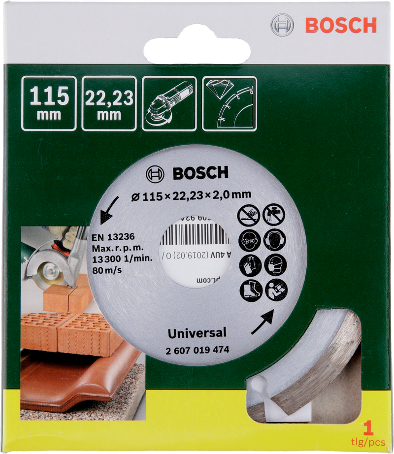 Hoja de diamante Bosch Promoline de 115 mm