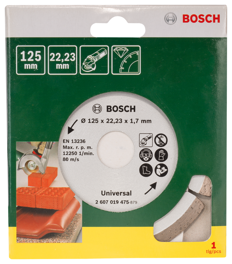 Material de construção Bosch 125 mm
