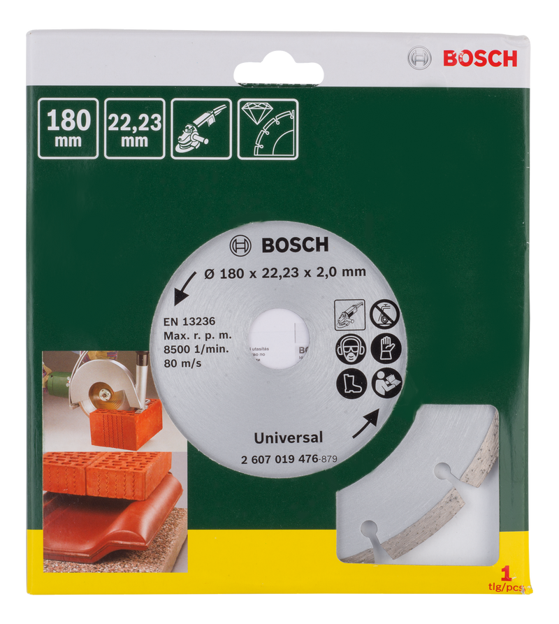 Disco de corte diamantado Bosch para materiais de construção