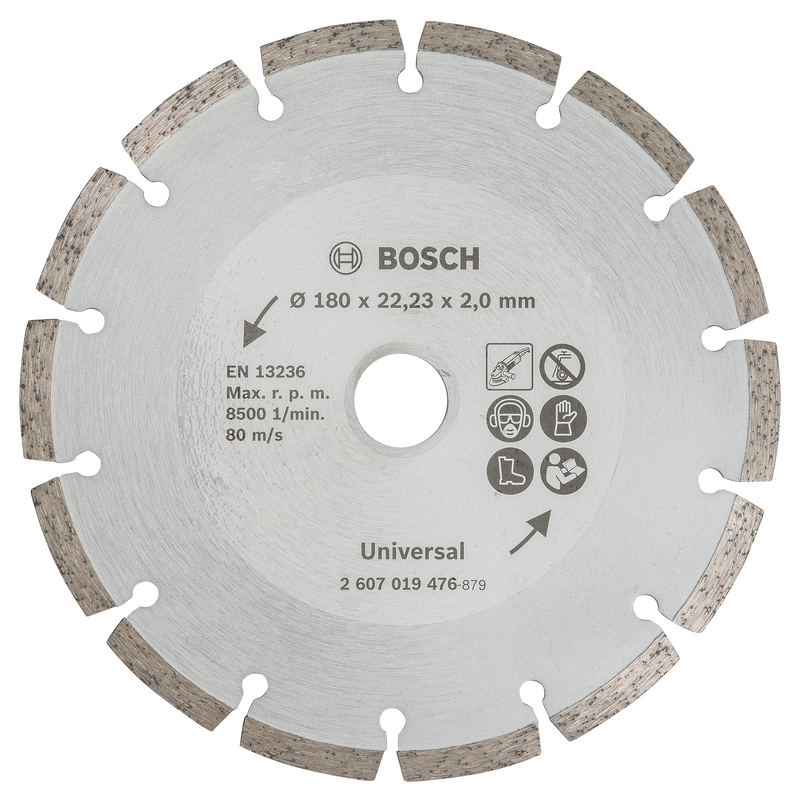 Disco de corte diamantado Bosch para materiais de construção