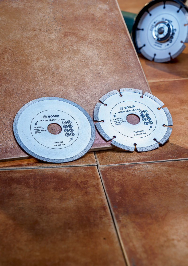 Hoja de diamante Bosch Twinpack de 115 mm para Ceram/Bldg