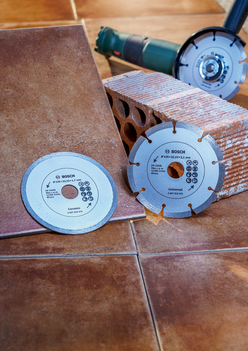 Hoja de diamante Bosch Twinpack de 115 mm para Ceram/Bldg