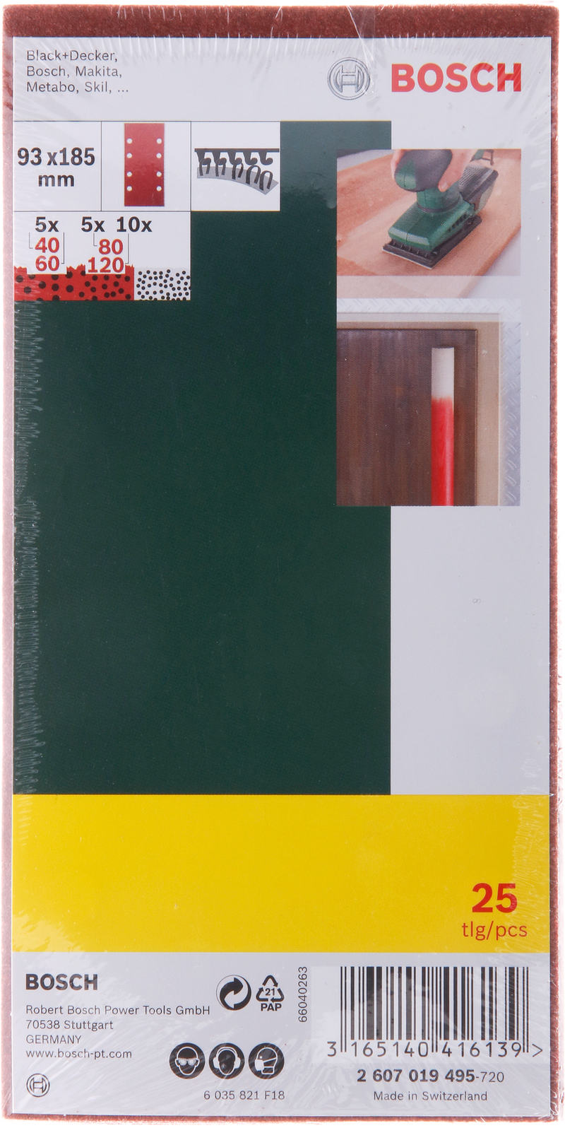 Bosch 25-Piece 93 X 185 Mm Promoline, Mixed