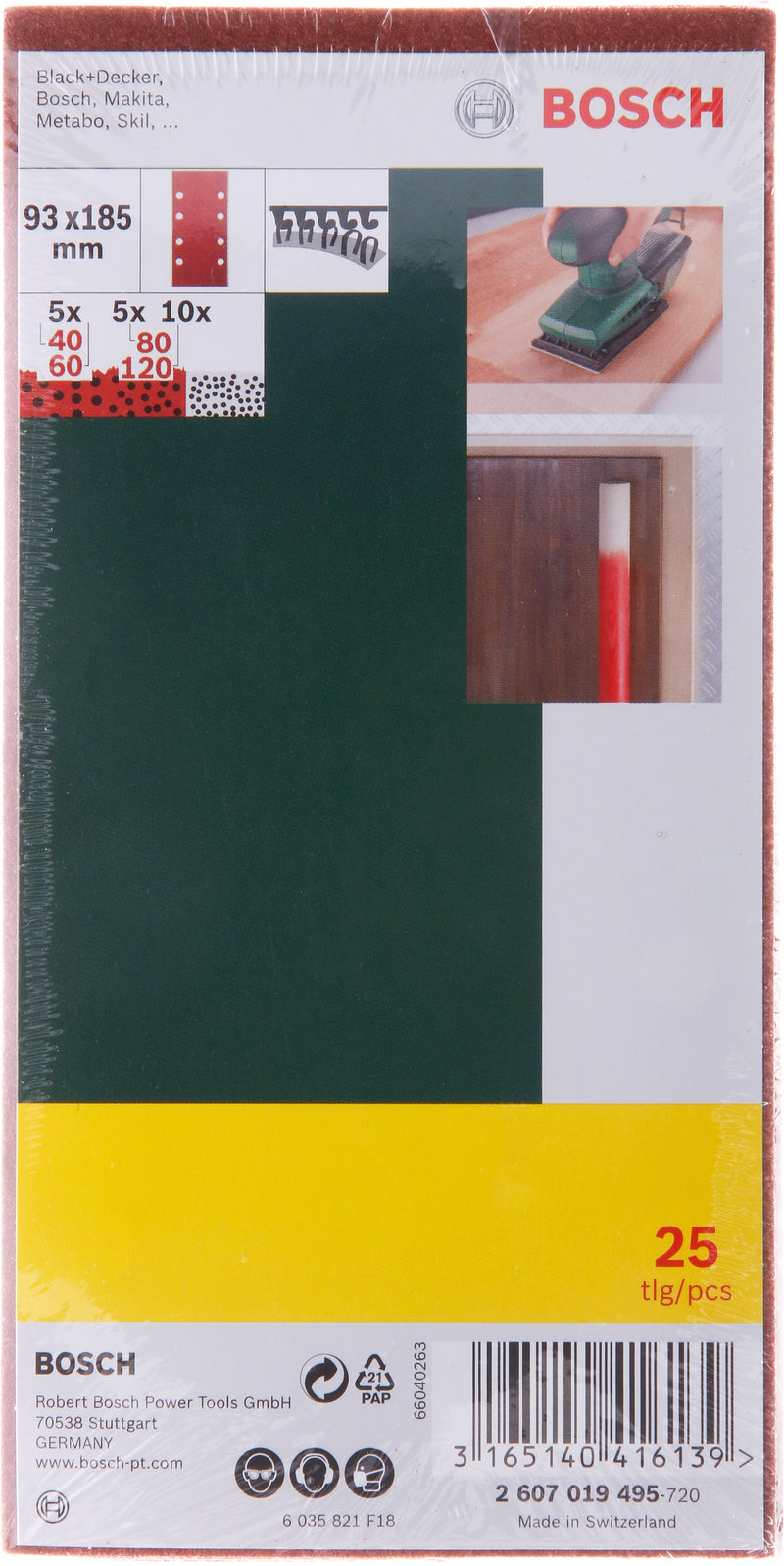 Bosch 25-Piece 93 X 185 Mm Promoline, Mixed