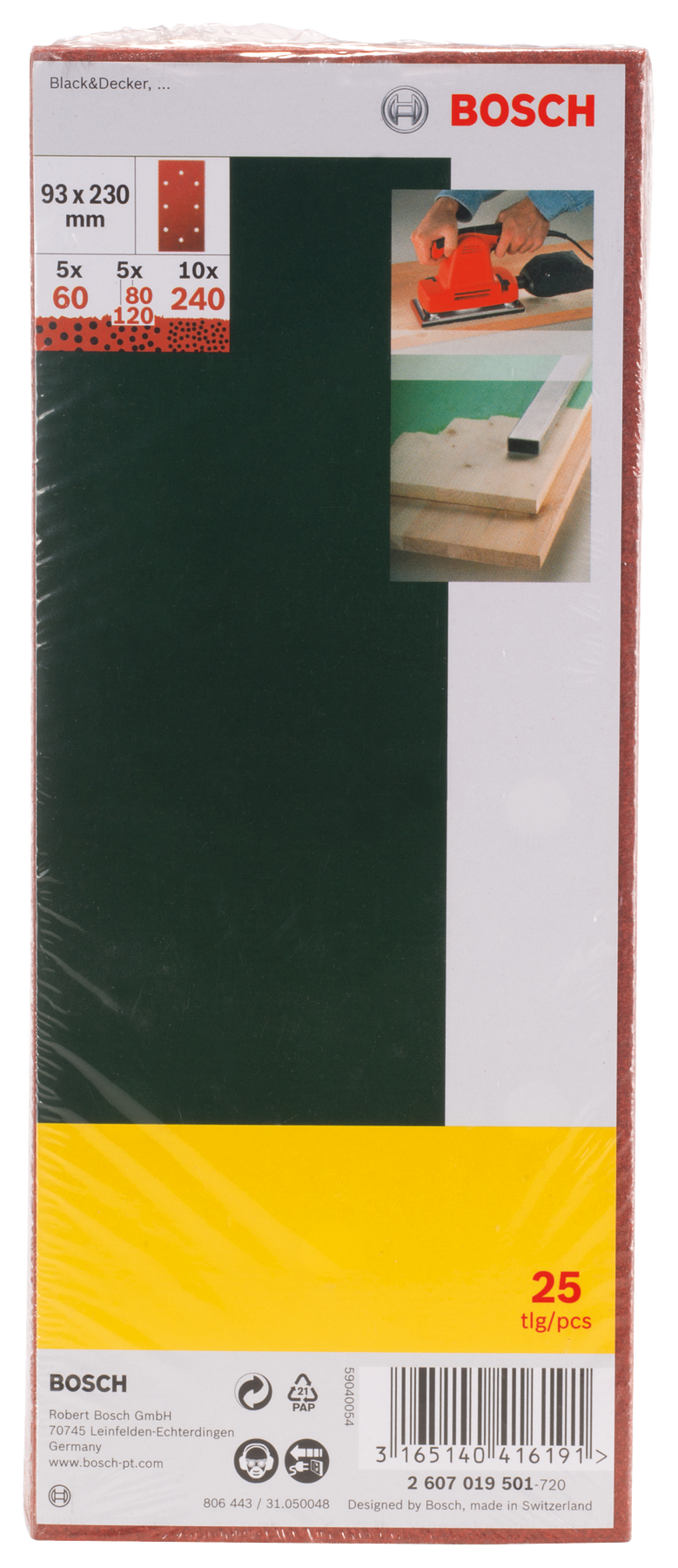 Bosch 25Pc 93X230Mm Promoline, Mixed, B&D