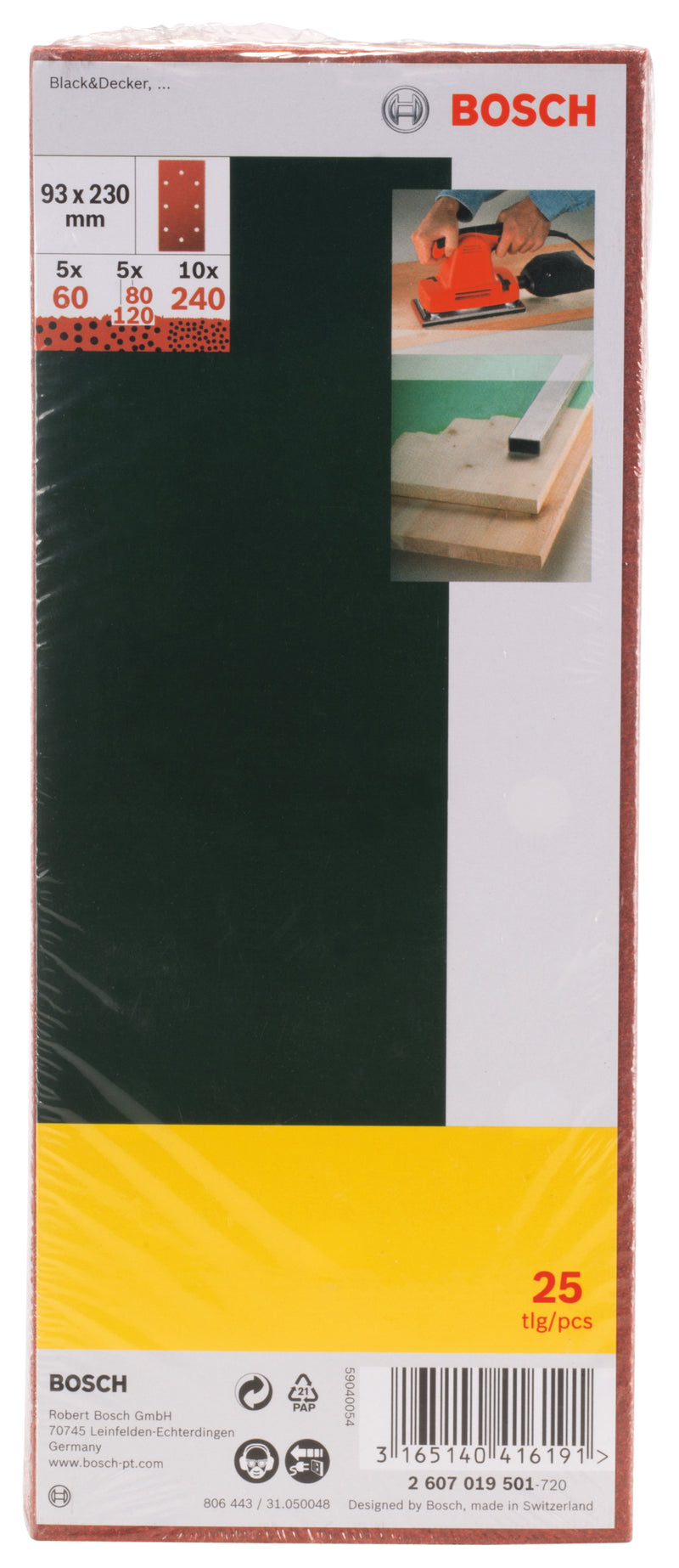 Bosch 25Pc 93X230Mm Promoline, Mixed, B&D