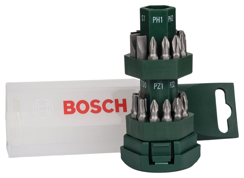 Bosch Screwdriver Bit Set 25pc LIPSTICK set