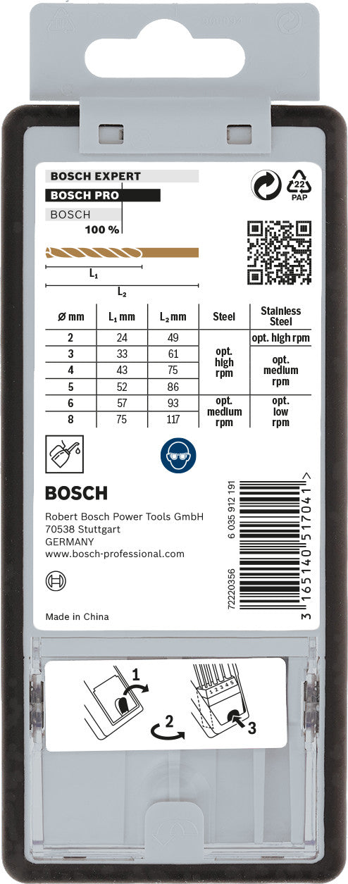 Bosch RL HSS-Co 6 peças