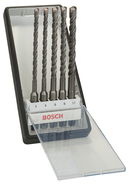 Conjunto de 5 berbequins de impacto Bosch Robust Line SDS plus-5