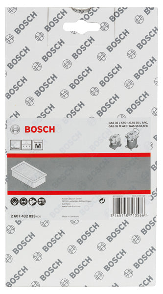 Filtro plano plissado de celulose Bosch
