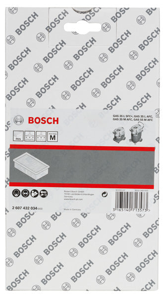 Bosch PES flat pleated filter