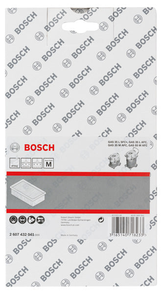 Bosch PTFE flat pleated filter