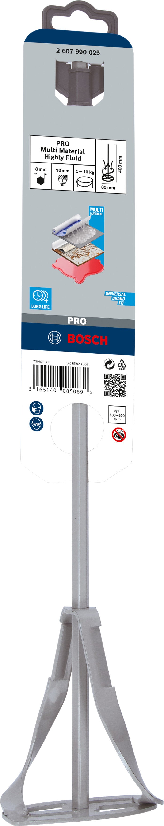 Cesta agitadora multimaterial de alta fluidez Bosch PRO, 85 mm