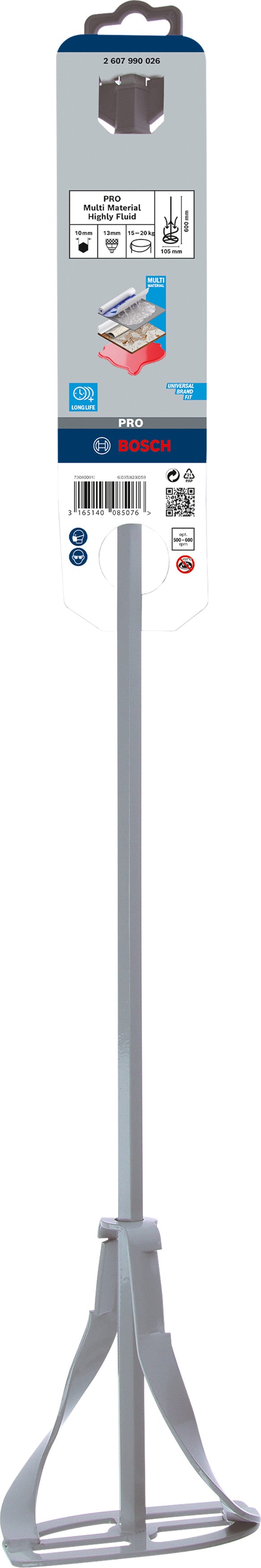 Cesta agitadora multimaterial de alta fluidez Bosch PRO, 105 mm